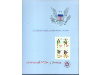 SUNOCO FOLIOS with GENUINE USA STAMPS CONTINENTAL MILITARY SERVICE