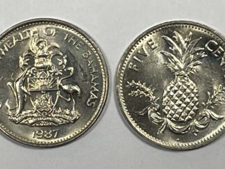 Bahamas 5 Cents 1987 KM#60 F-VF