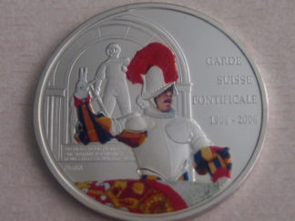 10 Francs Colored Swiss Guard 500th Anniversary
