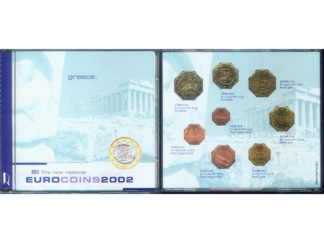 Greece 2002 Euro Coin Set in CD Case