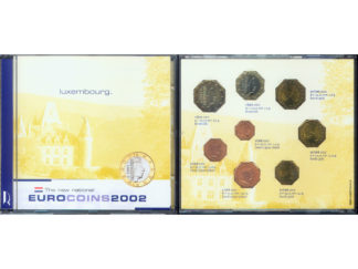 Luxembourg 2002 Euro Coin Set in CD Case