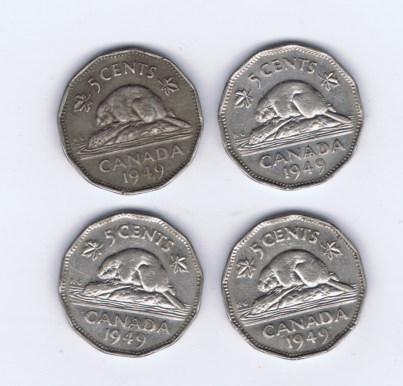 Canada 1949 Nickel Pictures George VI & Beaver - Roll of 40