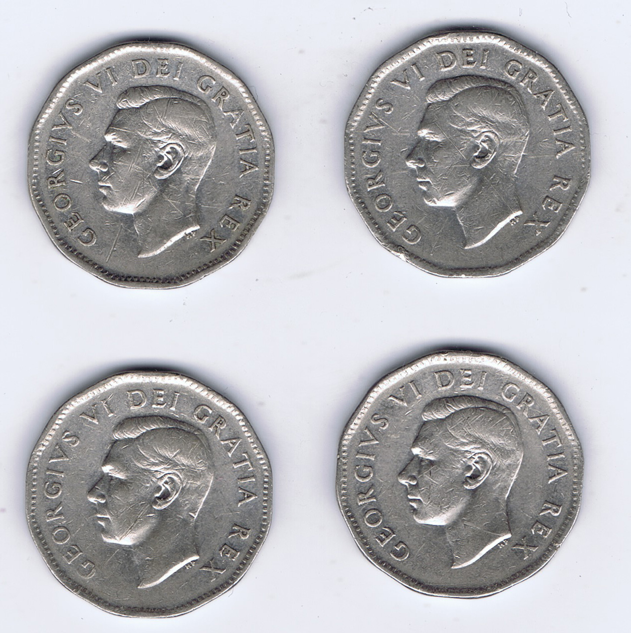 Canada 1950 Nickel Pictures George VI & Beaver - Roll of 40