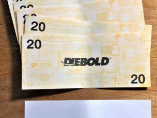 WHOLESALE 10 DIEBOLD ATM TRAINERS PICTURING PRE-EURO WORLD NOTES DENOMINATED 20