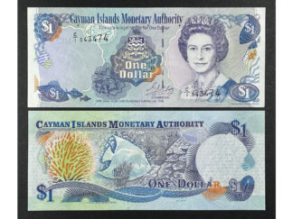 Cayman Islands P#21  1 Dollar in UNC of 1998